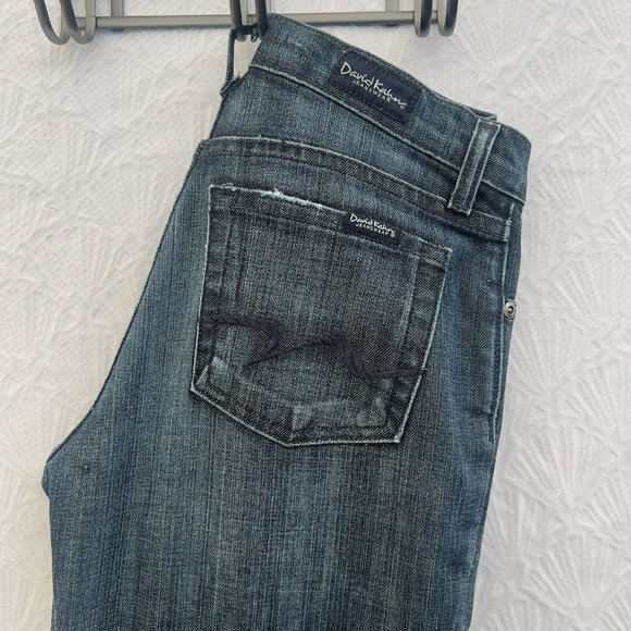 WOMEN BLUE DAVID KAHIM JEANS DENIM WEAR CUT#1176 STYLE 3500   Flex Ultra  SIZE 0 - Picture 1 of 11